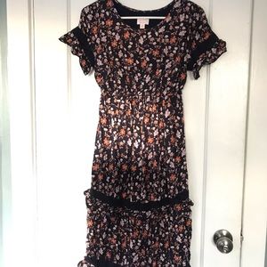 Isabel Maternity Navy Floral Dress